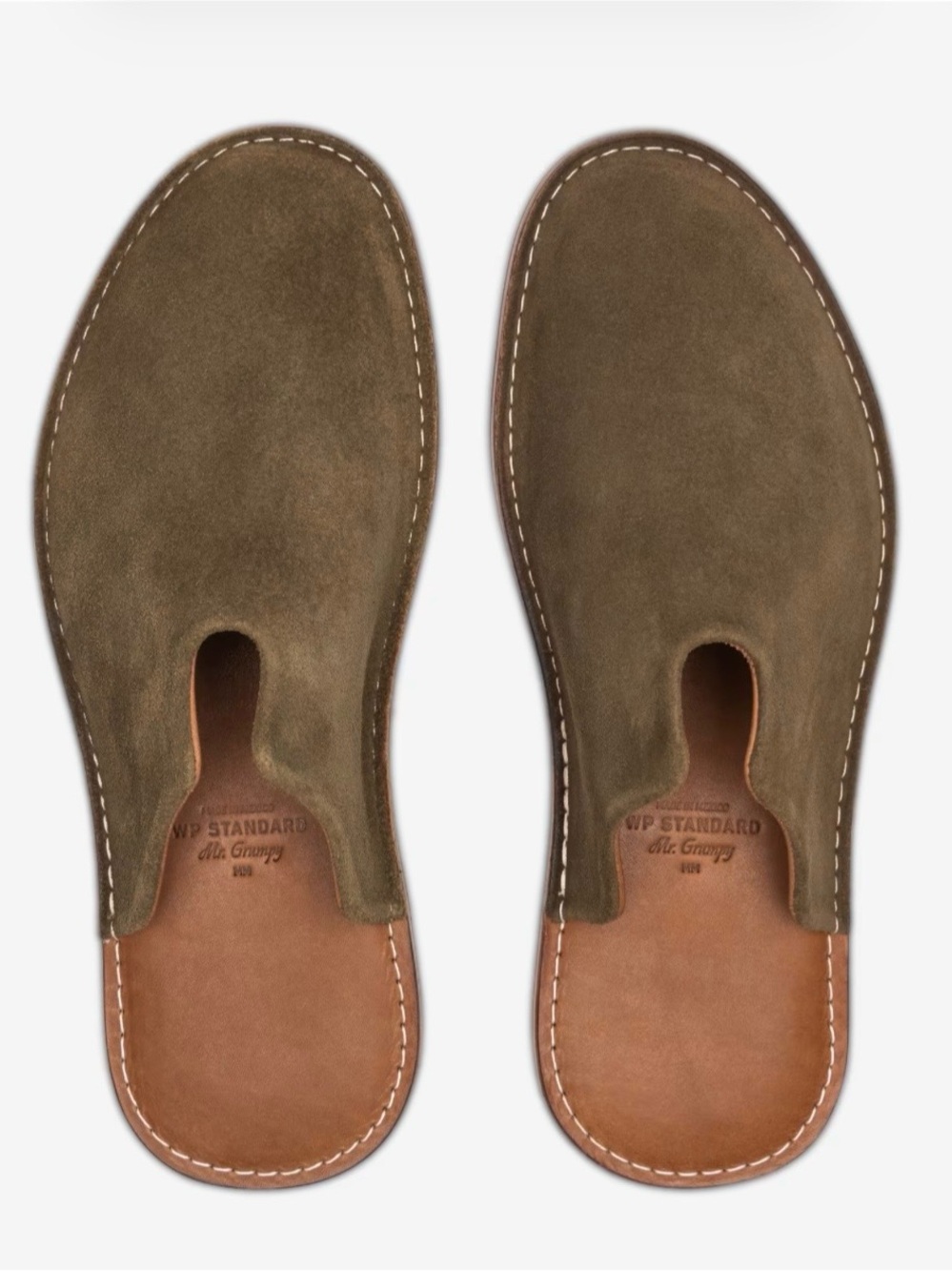 Suede Olive Slip-On Men’s Loafers